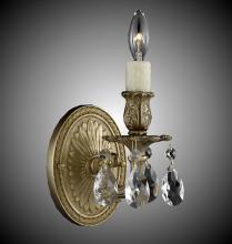 American Brass & Crystal WS9401-A-01G-PI - One Light Wall Sconce